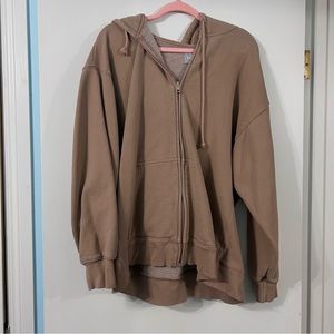 TNA cozy fleece zip up